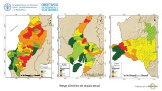 Riesgo climático de sequía actual
 