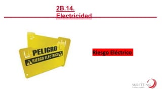 Riesgo Eléctrico
2B.14.
Electricidad
 