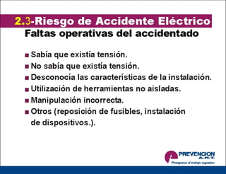 Riesgo eléctrico
