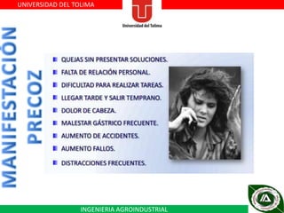 UNIVERSIDAD DEL TOLIMA

INGENIERIA AGROINDUSTRIAL

 