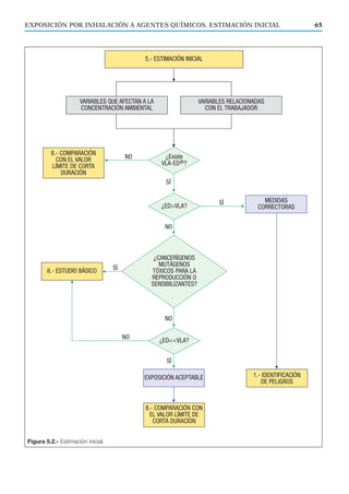 EXPOSICIÓN POR INHALACIÓN A AGENTES QUÍMICOS. ESTIMACIÓN INICIAL
Figura 5.2.- Estimación inicial.
65
 