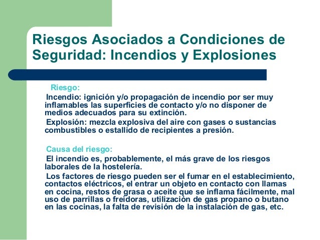 Riesgos asociados a Riesgos asociados a