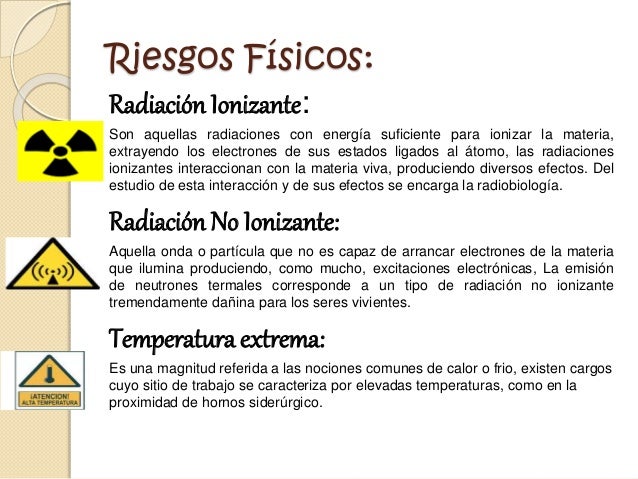 Resultado de imagen para riesgo radiación ionizante