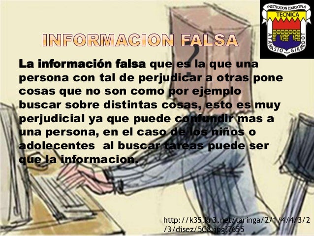 Resultado de imagen para riesgos de internet en la informacion falsa