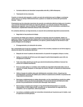 Riesgos eléctricos