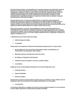 Riesgos eléctricos