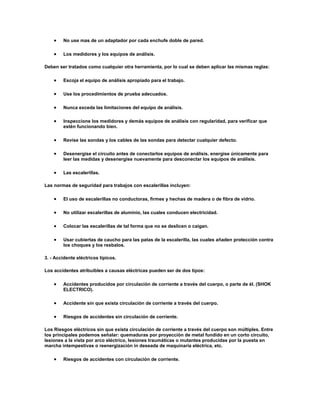 Riesgos eléctricos