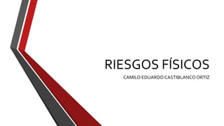 RIESGOS FÍSICOS
CAMILO EDUARDO CASTIBLANCO ORTIZ
 