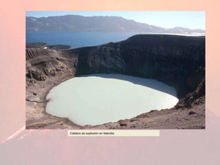 Caldera de explosión en Islandia 