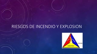 RIESGOS DE INCENDIO Y EXPLOSION 
 