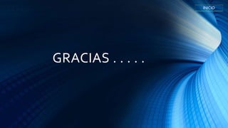 GRACIAS . . . . .
INICIO
 