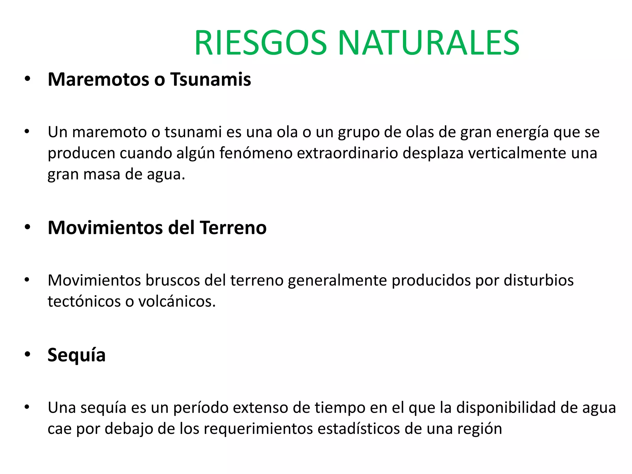 Riesgos naturales | PPT