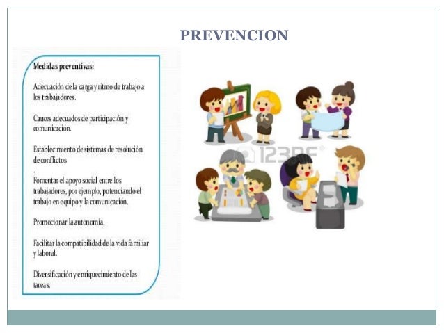 Consecuencias de los
riesgos psicosociales y patología
en que puede expresarse