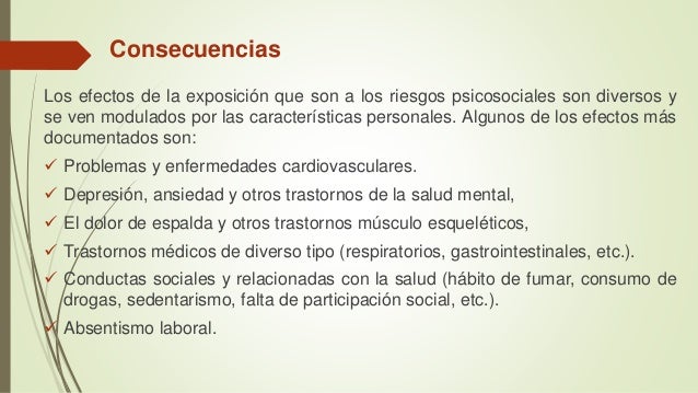 Riesgos psicosociales