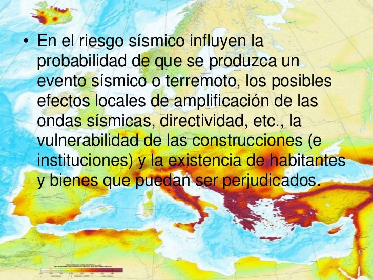 Resultado de imagen para riesgos sismicos