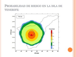 PROBABILIDAD DE RIESGO EN LA ISLA DE
TENERIFE:
 