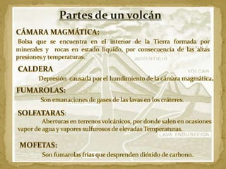Partes de un volcán

 