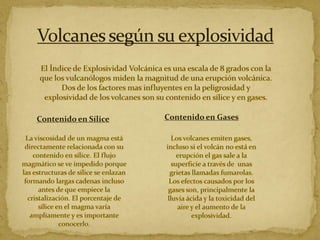 Contenido en Sílice

Contenido en Gases

 