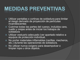 Riesgos y medidas preventivas en trabajos de soldadura (ibai)