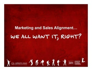 Marketing and Sales Alignment…

WE ALL WANT IT, RIGHT?
 