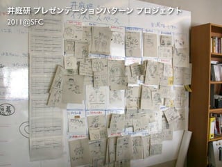 井庭研 プレゼンテーションパターン プロジェクト
2011@SFC
 