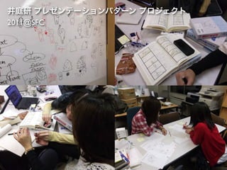 井庭研 プレゼンテーションパターン プロジェクト
2011@SFC
 