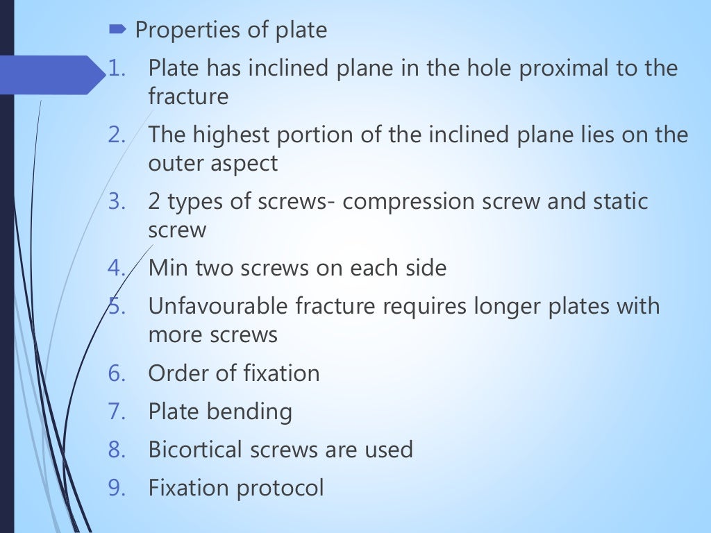 Rigid internal fixation in oral surgery