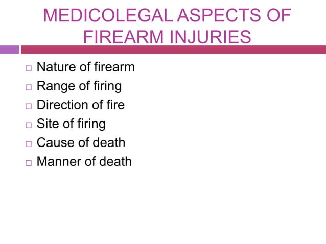 Rifled weapon injuries | PPTX | Arms & Ammunition | Sensitive Topics