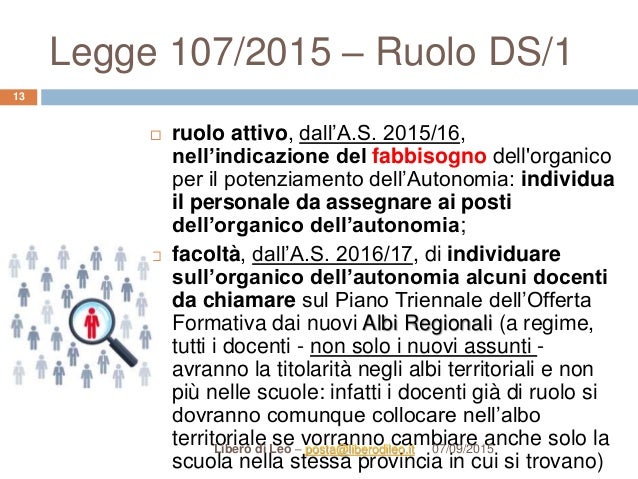 Legge 107 Del 2015 Sintesi Pdf Riforma della scuola