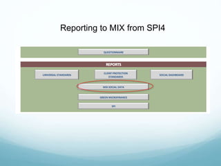 Reporting to MIX from SPI4
 