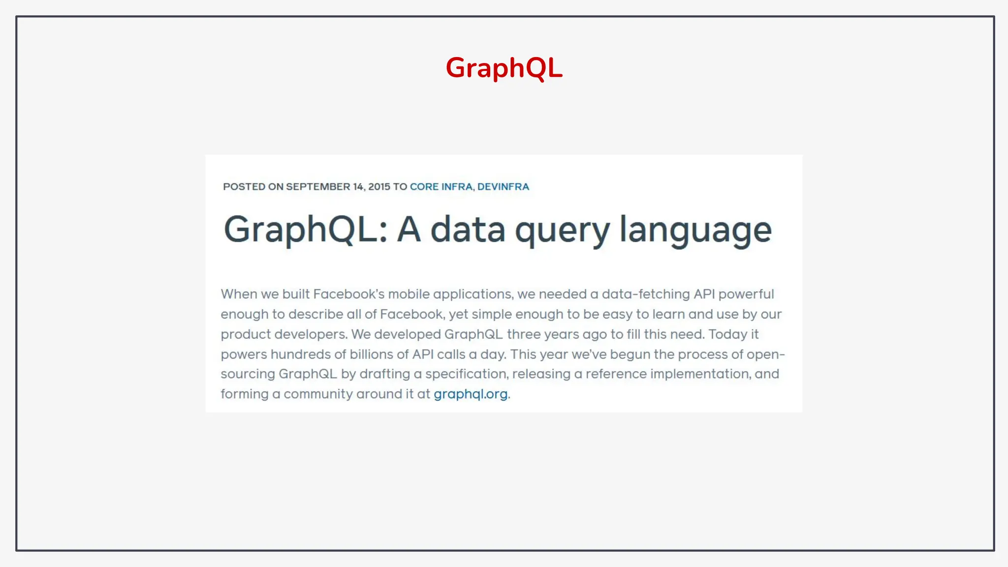 GraphQL
 