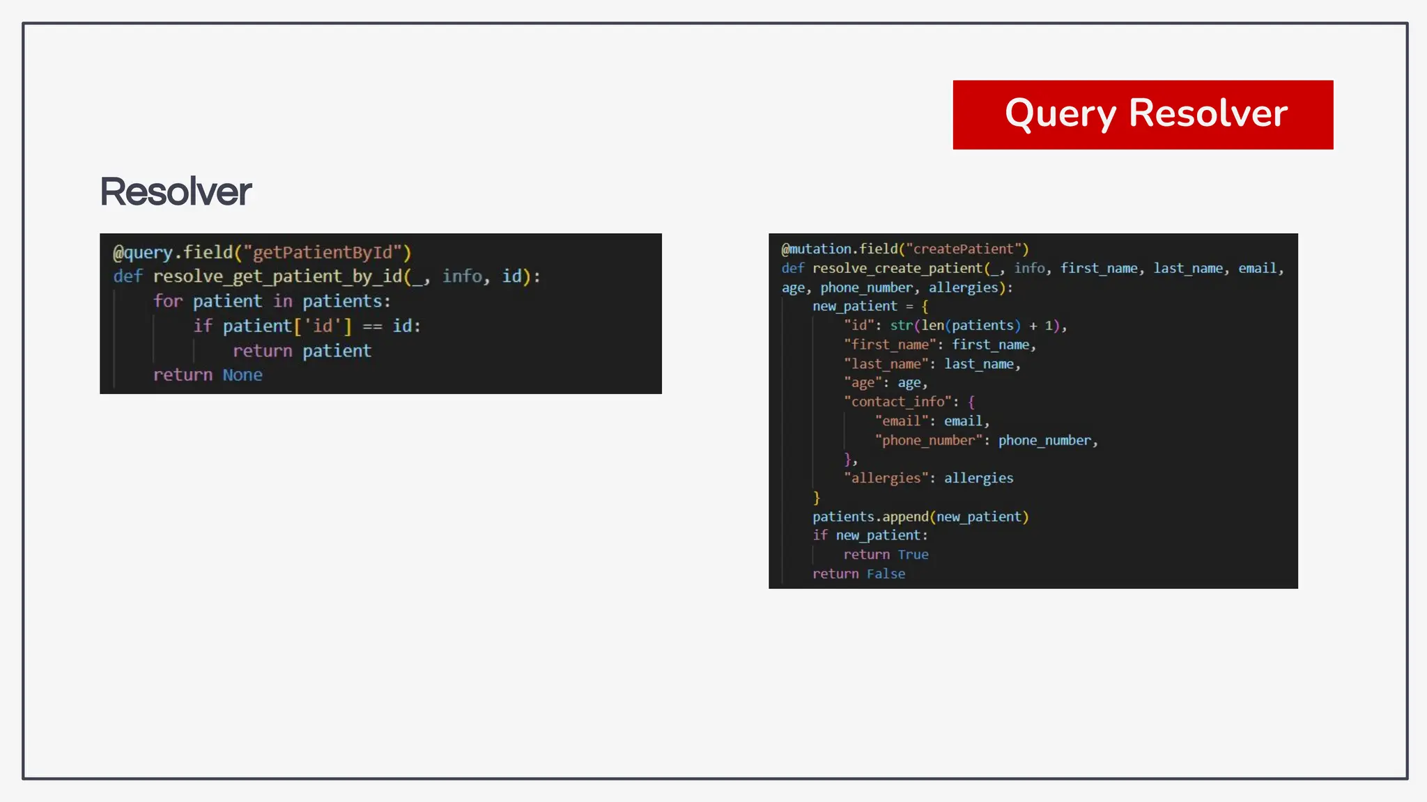 Resolver
Query Resolver
 