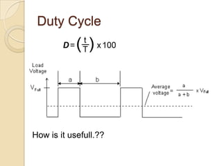 Duty Cycle
How is it usefull.??
 