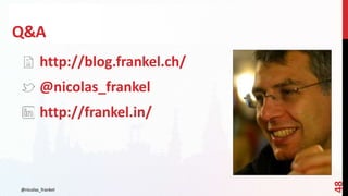 Q&A
@nicolas_frankel
48
http://blog.frankel.ch/
@nicolas_frankel
http://frankel.in/
 