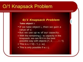 0 1 knapsack problem using dynamic programming | PPT | Free Download
