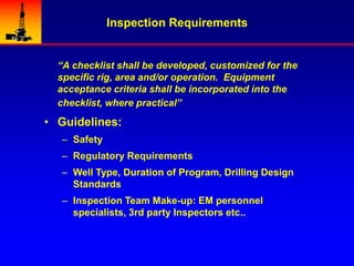 Cat 3 Rig Inspection Time Rig Equipment Maintenance & Inspection.ppt