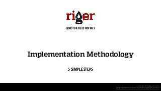 Implementation Methodology
5 SIMPLE STEPS
Confidential and Proprietary Information.
BelcaSoft and RigER name and logos are trademarks of Belca Soft Corporation
All other product or service names are the property of their respective owners
BOOST OILFIELD RENTALS
 