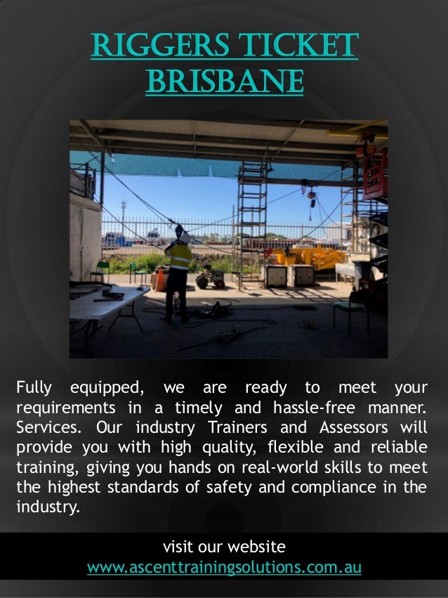 Riggers ticket brisbane