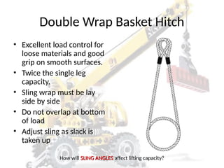 Rigging - Sling hitches, Rigging Fundamentals | PPT