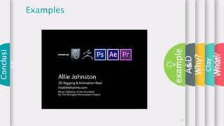 What?
A&D
example
s
Examples
Conclusi
on
Clay
Model
Why?
17
 