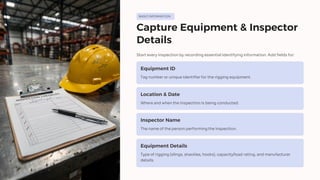 Rigging Inspection Form with eAuditor Audits and inspections | PDF