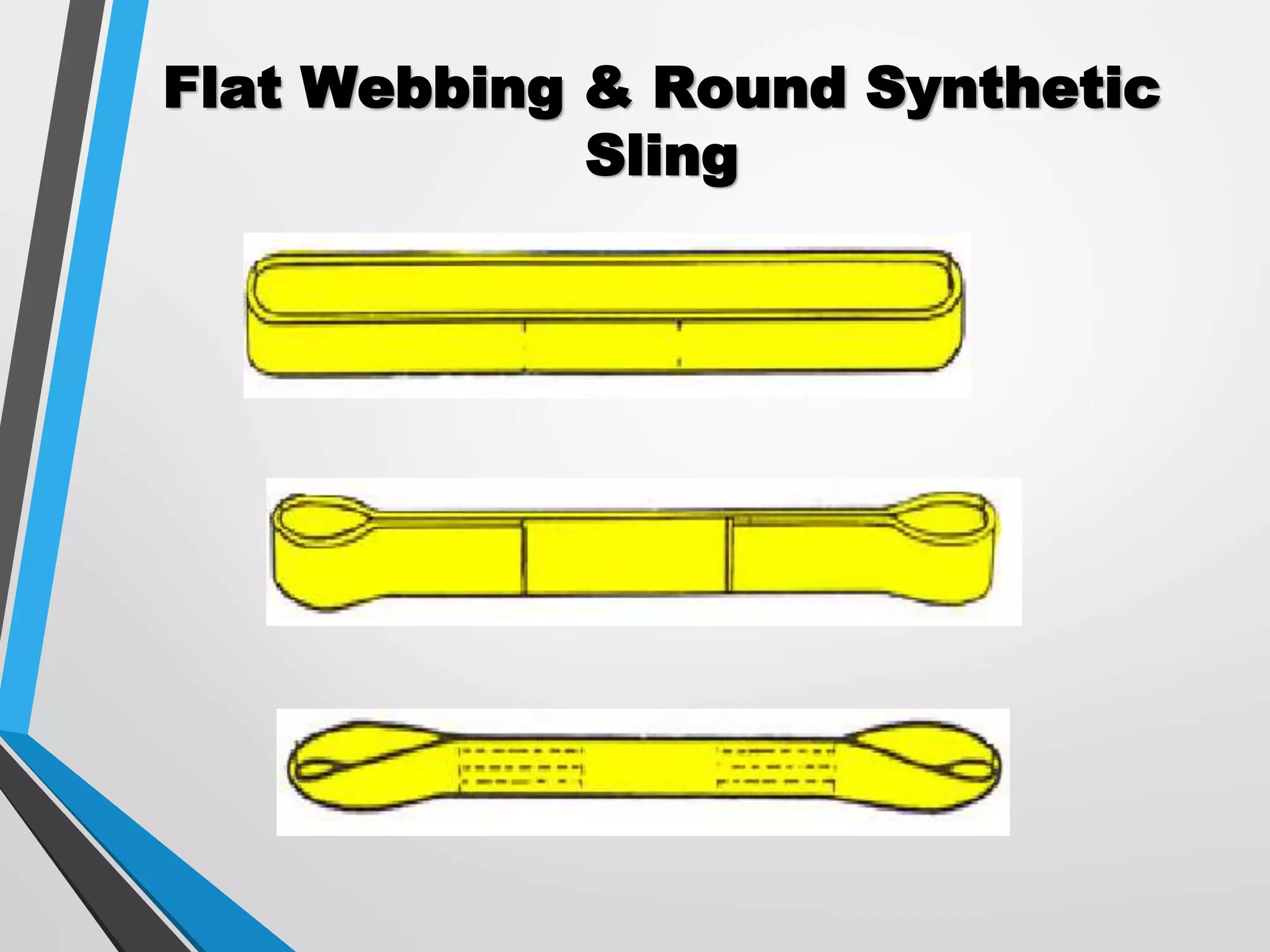 Flat Webbing & Round Synthetic
Sling
 