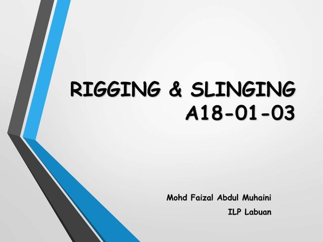 Slinging Work.pdf Rigging & slinging | PPTX | Needlework | Arts and Crafts