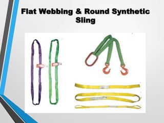 Flat Webbing & Round Synthetic
Sling
 
