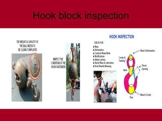 Hook block inspection
 