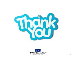 GES-R&S- JUNE 2020 211
TRAINING ACADEMY
 