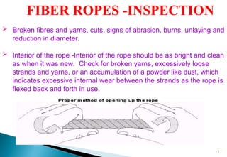 Damaged Textil Ropes Rigging Safety (Webbing, Wire Rope Sling) | PPT