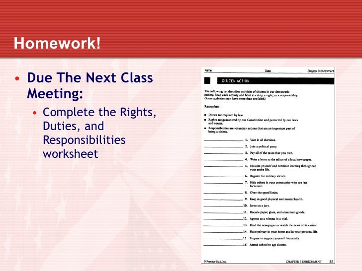 Responsibilities And Rights Activity Teacher Made