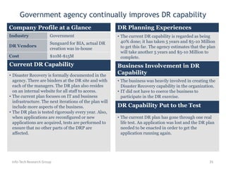 Once you know what resources IT currently has, it’s easier to identify potential areas that should be developed or cut in later steps.Step 2: Establish and Validate the Business’ WantsThe business side needs to be able to define when it wants systems back online and to what point it wants data recovered. 