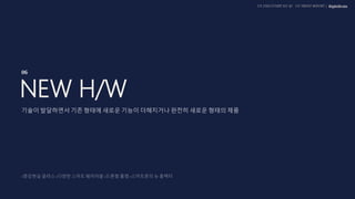 UX DISCOVERY NO.10 UX TREND REPORT
06
NEW H/W
 